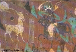 Wallpainting with deer  a Jataka tale, Northern Dynasties, Dunhuang