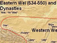 Map Northern Dynasties